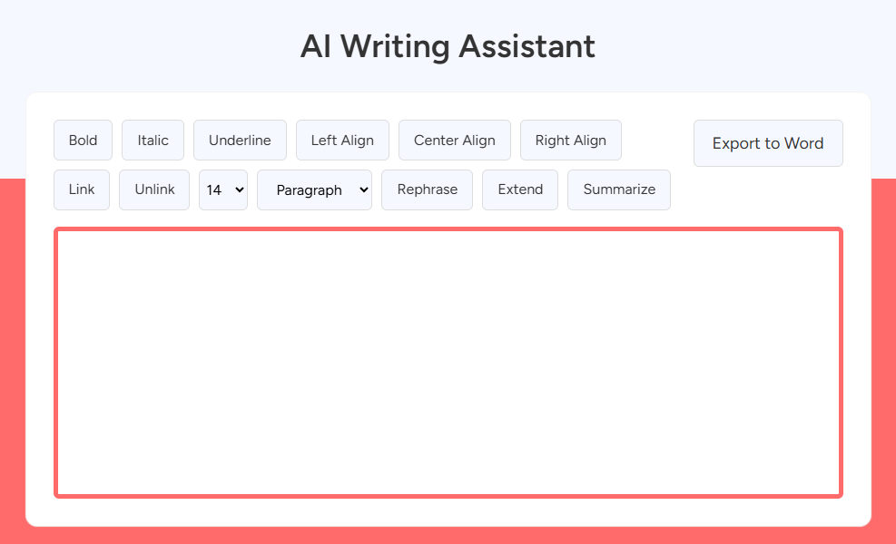 ai writing assistant tool